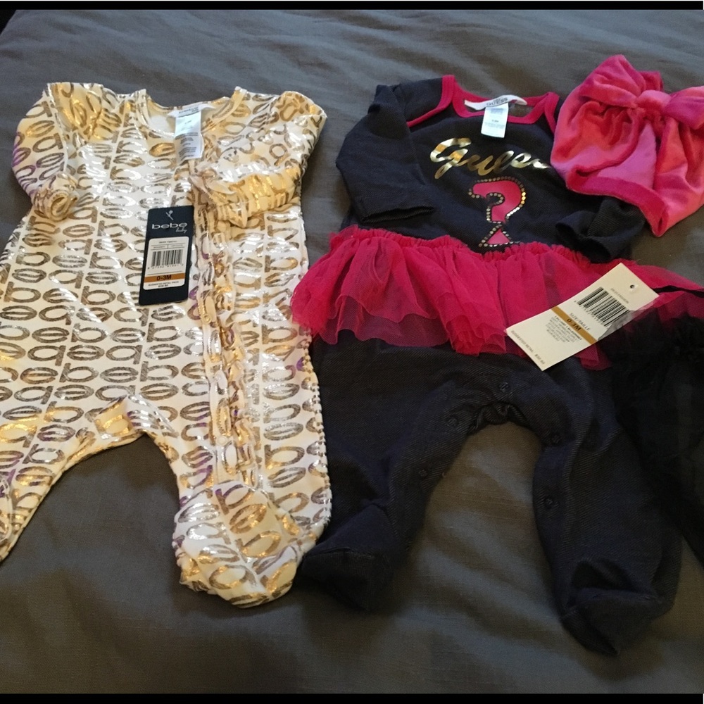 2 New Baby Girl 0ne Piece Oufits/Guess&Bebe